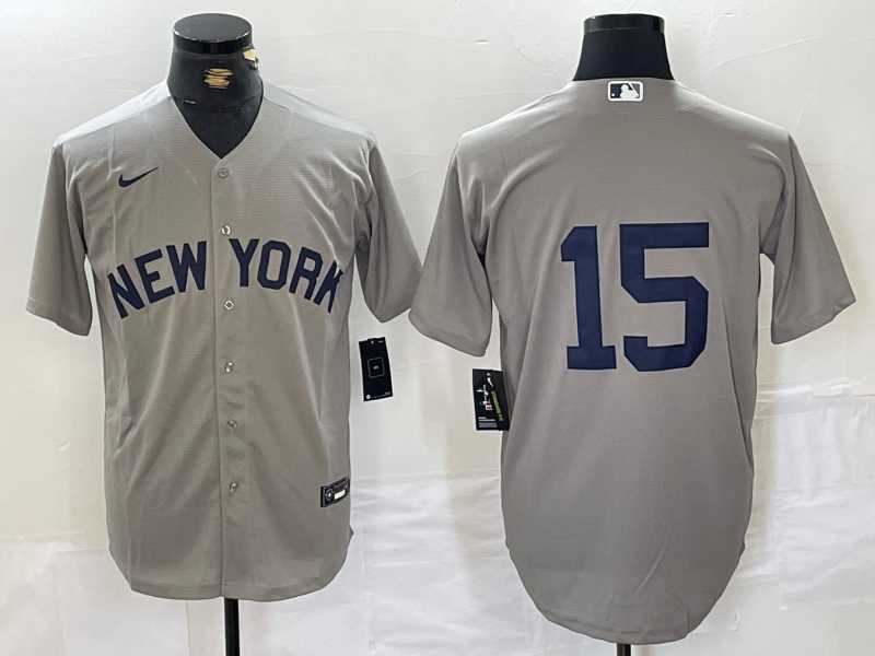 Men's New York Yankees #15 Thurman Munson Grey Stitched Nike Cool Base Jersey,We sell and wholesale Men's New York Yankees #15 Thurman Munson Grey Stitched Nike Cool Base Jersey on line form chian!